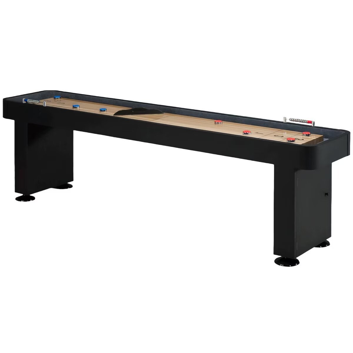 9′ Destroyer Shuffleboard Table – Graphite – Matte Black
